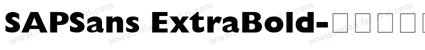 SAPSans ExtraBold字体转换